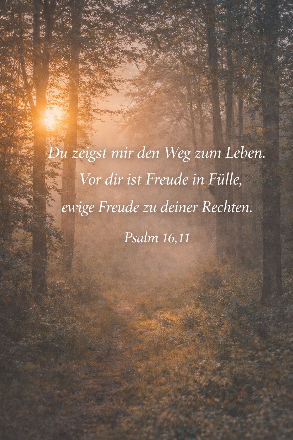 Psalm 16,11 — KI-generiertes Bild