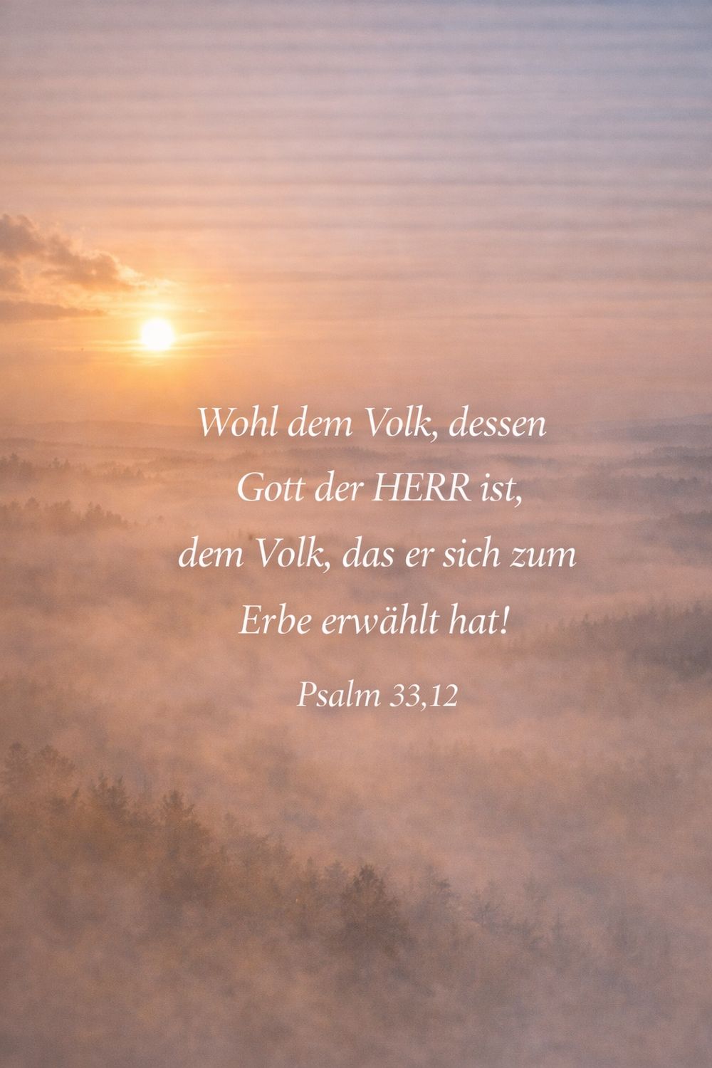 Psalm 33,12 — KI-generiertes Bild