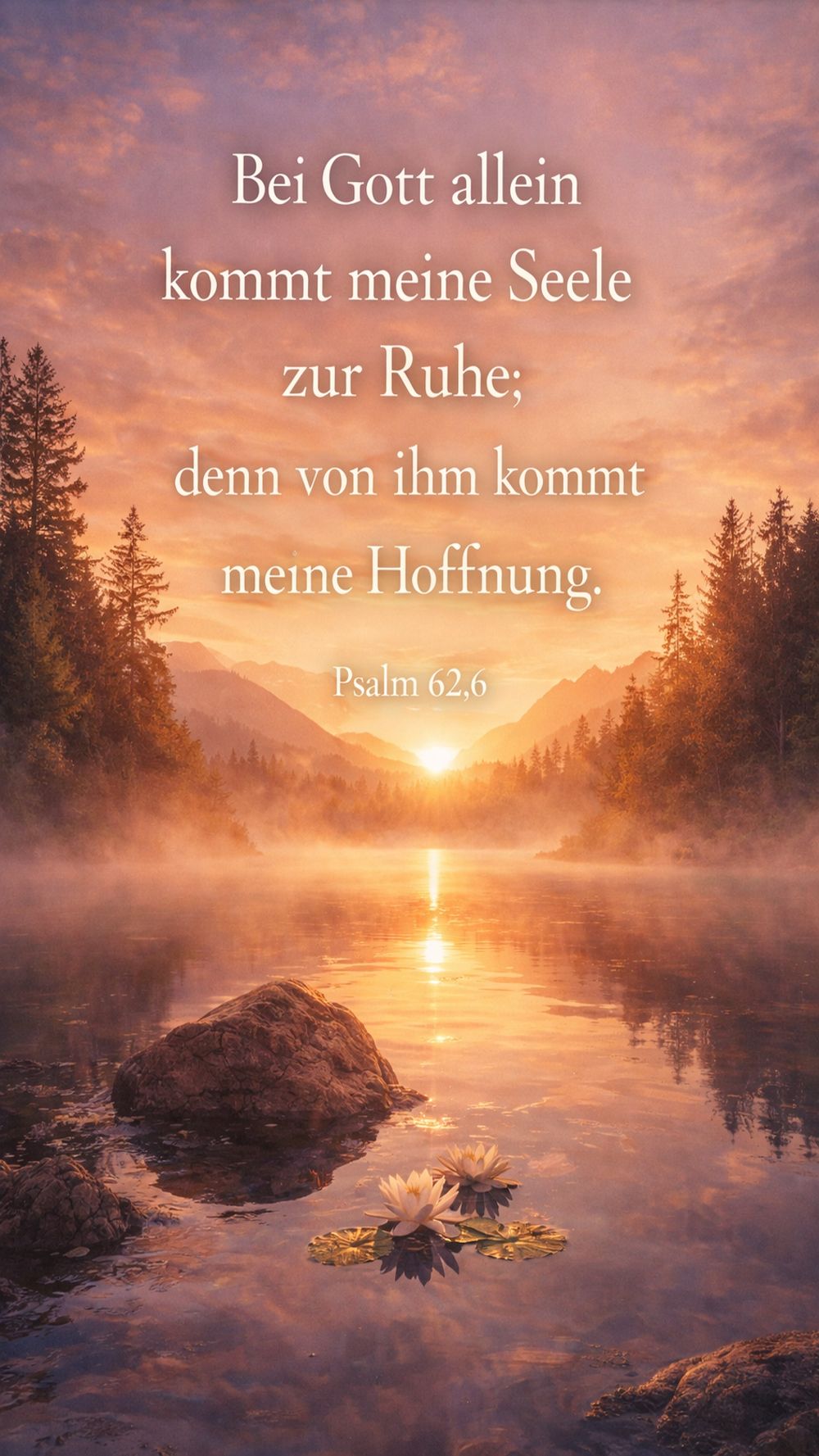 Psalm 62,6 — KI-generiertes Bild