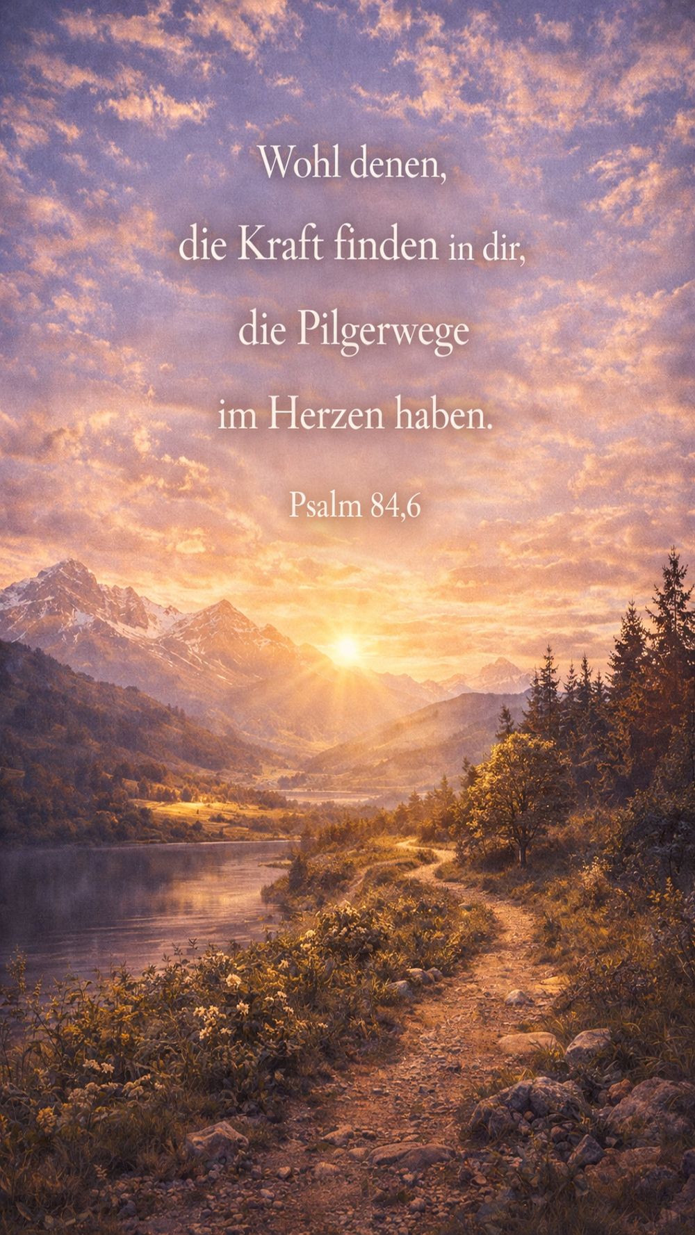 Psalm 84,6 — KI-generiertes Bild