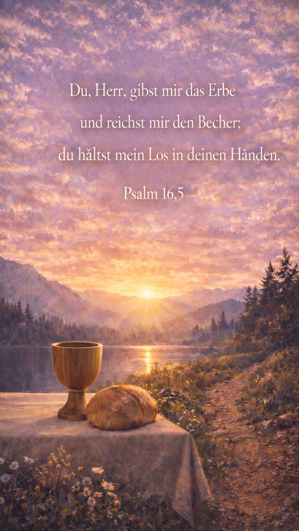 Psalm 16,5 — KI-generiertes Bild