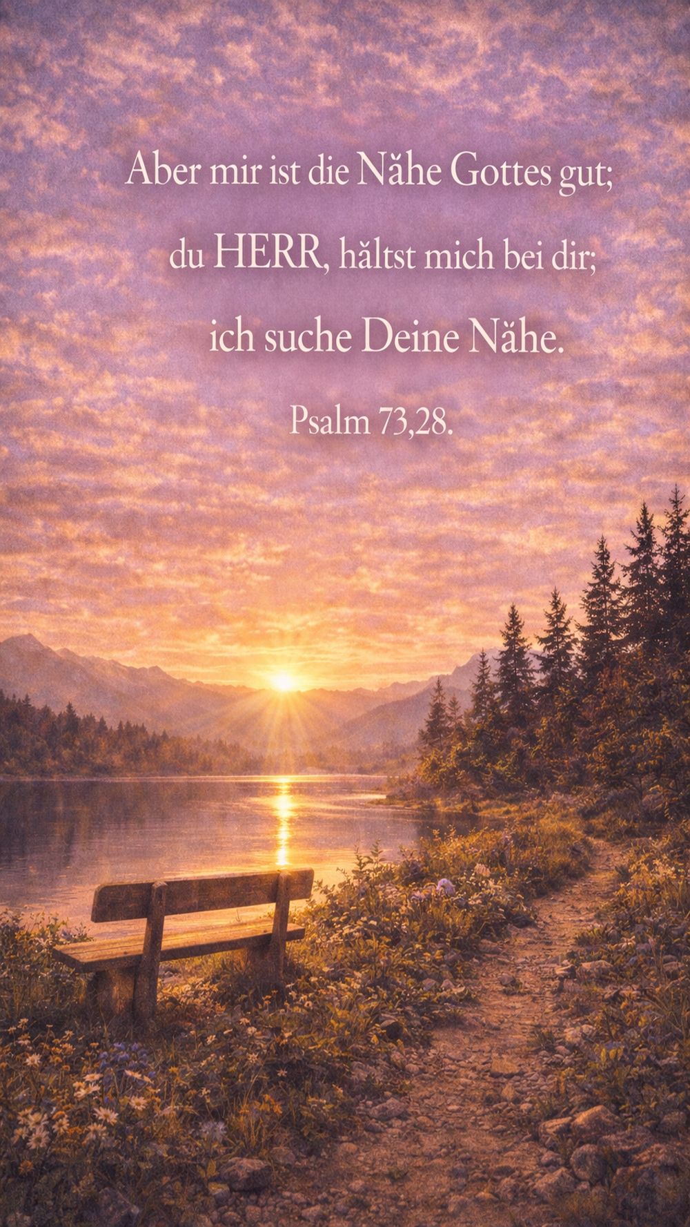 Psalm 73,28 — KI-generiertes Bild