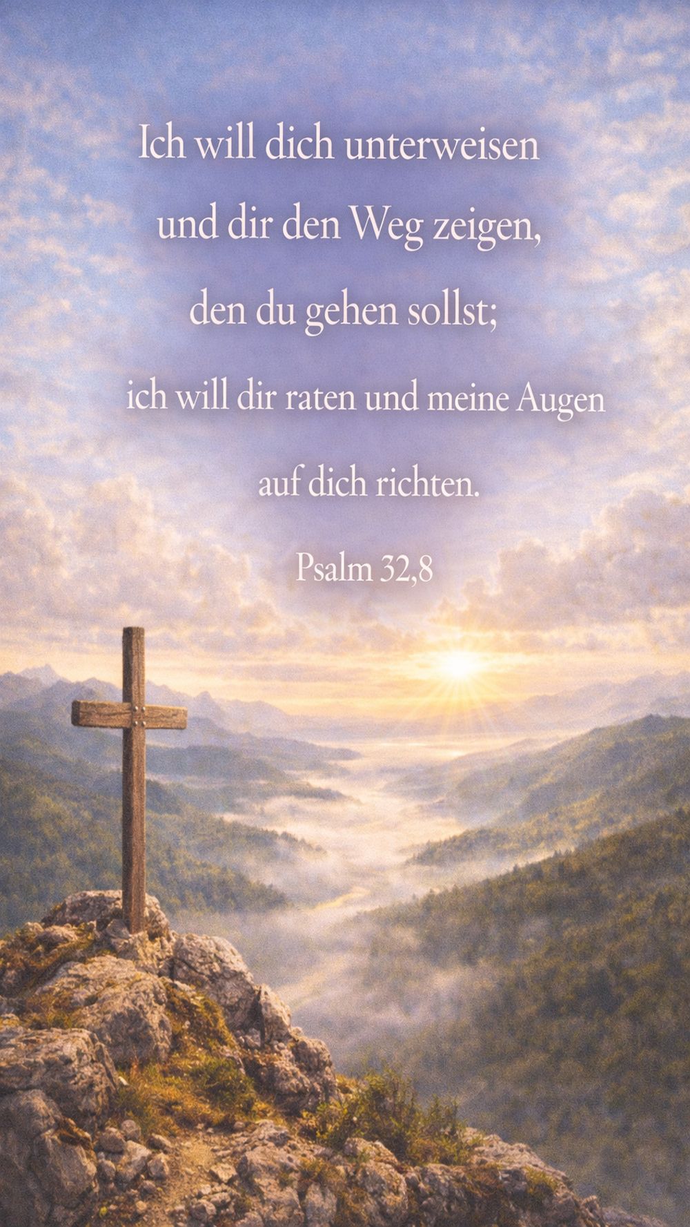 Psalm 32,8 — KI-generiertes Bild