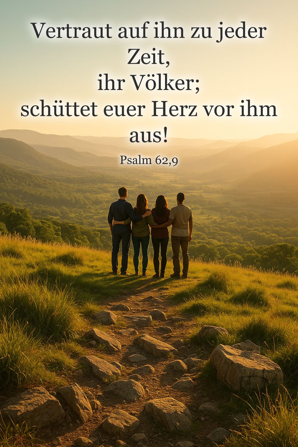 Psalm 62,9 — KI-generiertes Bild