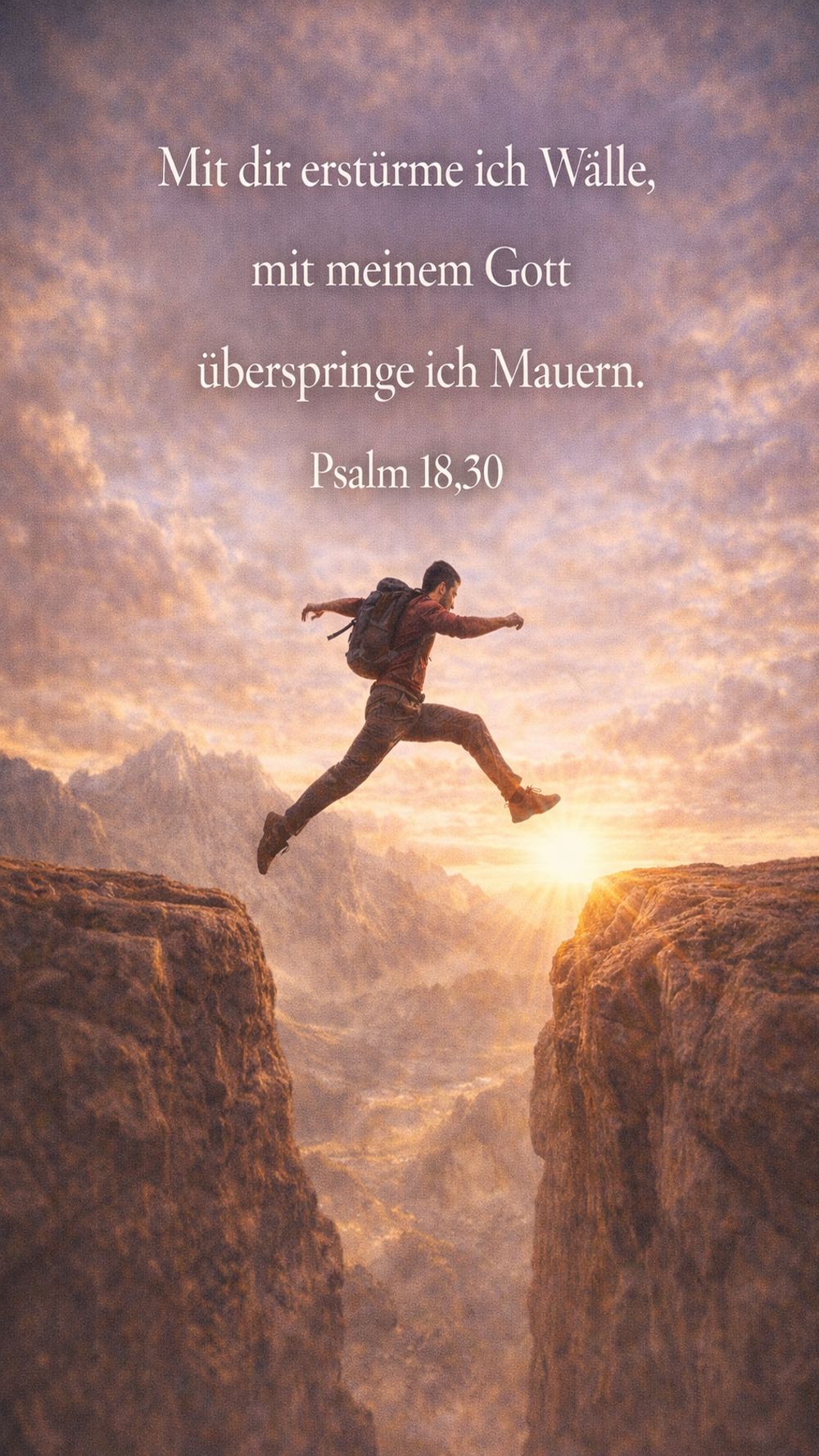 Psalm 18,30 — KI-generiertes Bild