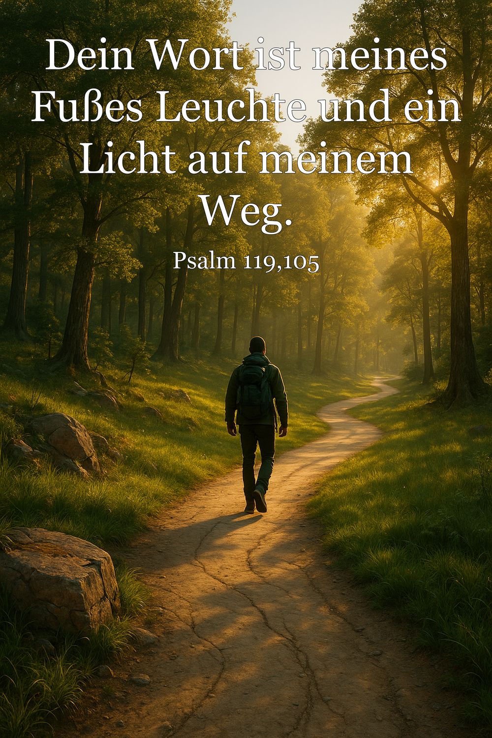 Psalm 119,105 — KI-generiertes Bild