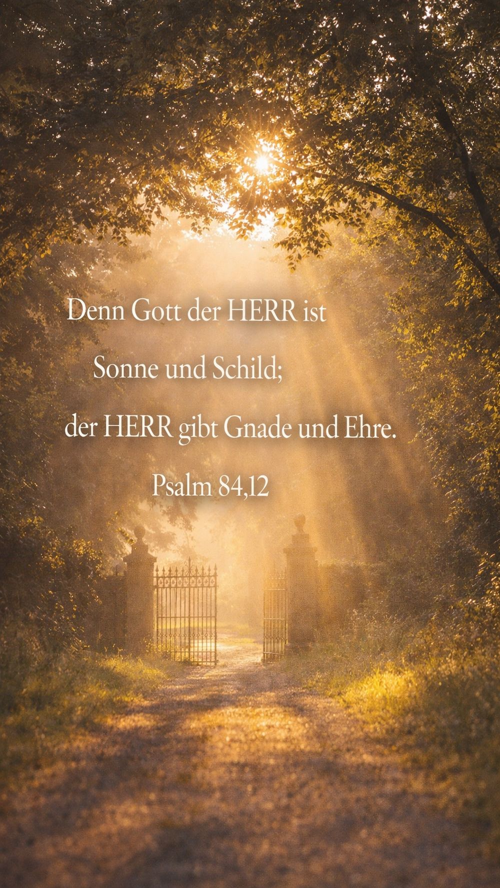 Psalm 84,12 — KI-generiertes Bild