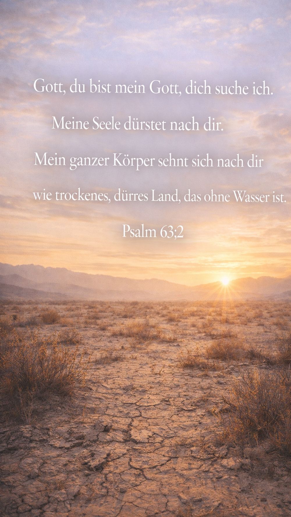 Psalm 63,2 — KI-generiertes Bild