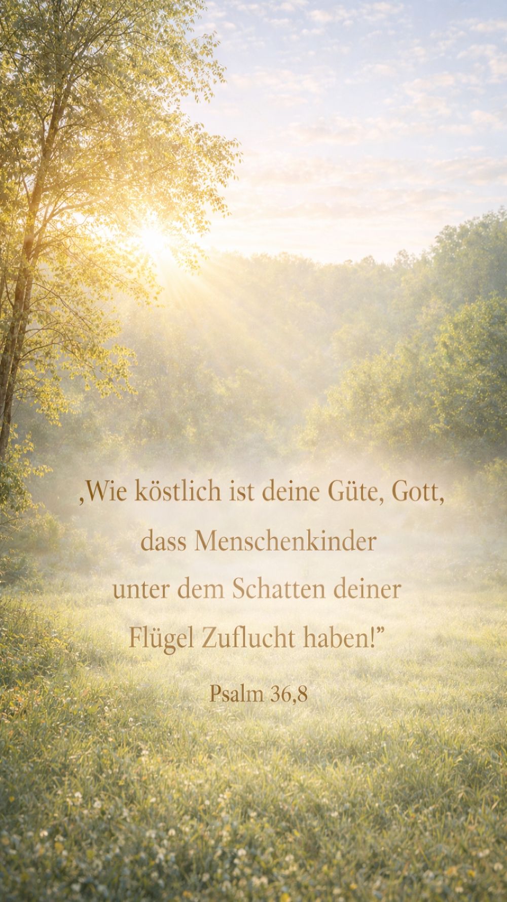 Psalm 36,8 — KI-generiertes Bild