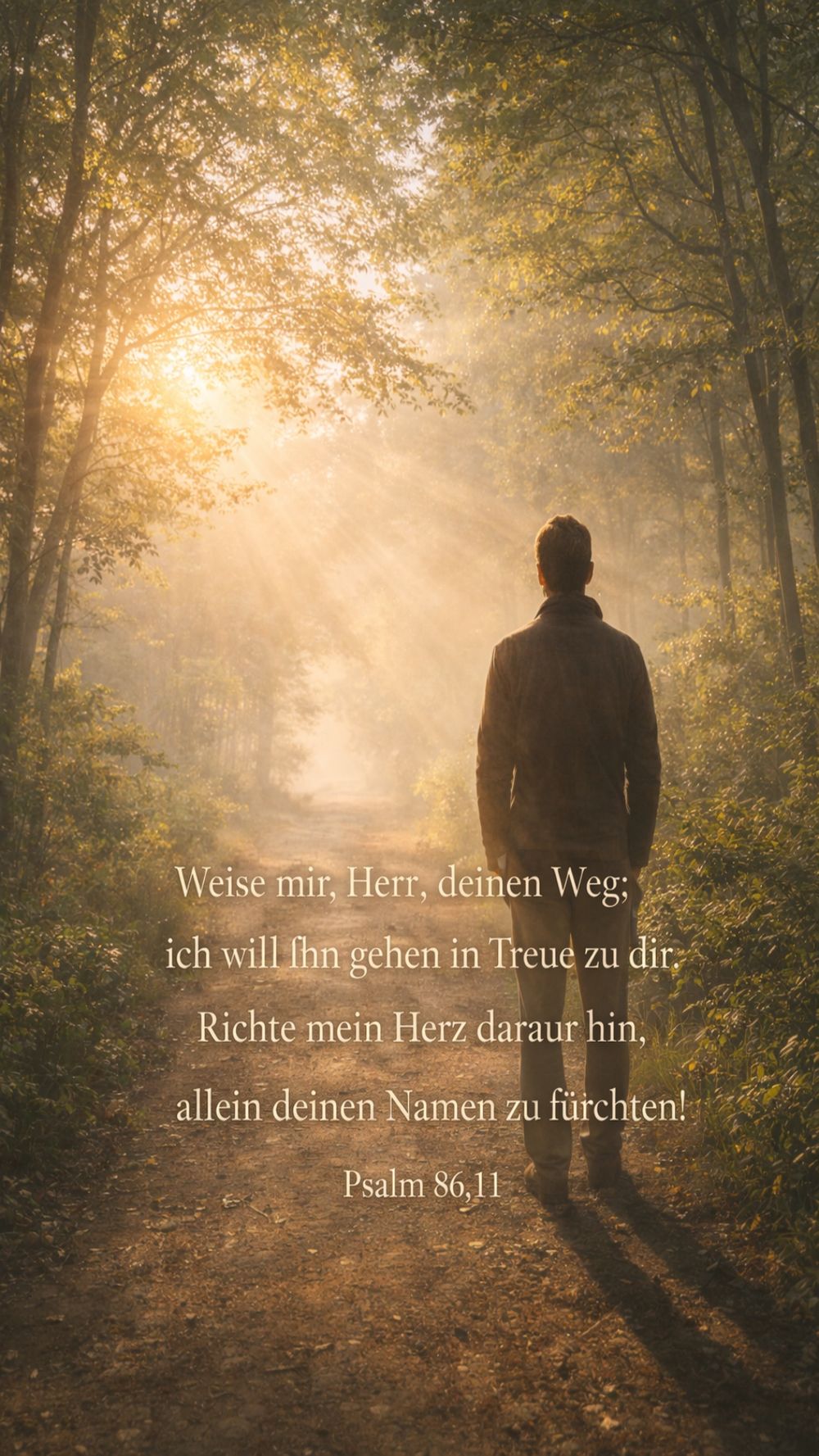 Psalm 86,11 — KI-generiertes Bild
