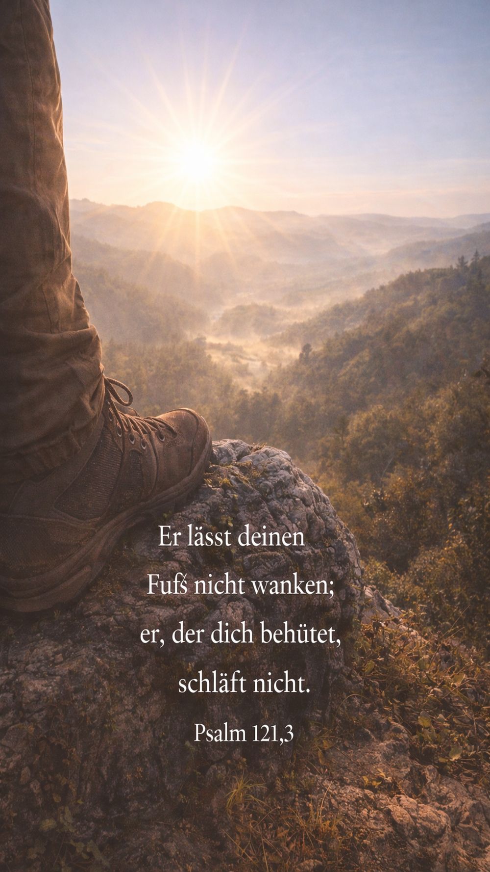 Psalm 121,3 — KI-generiertes Bild