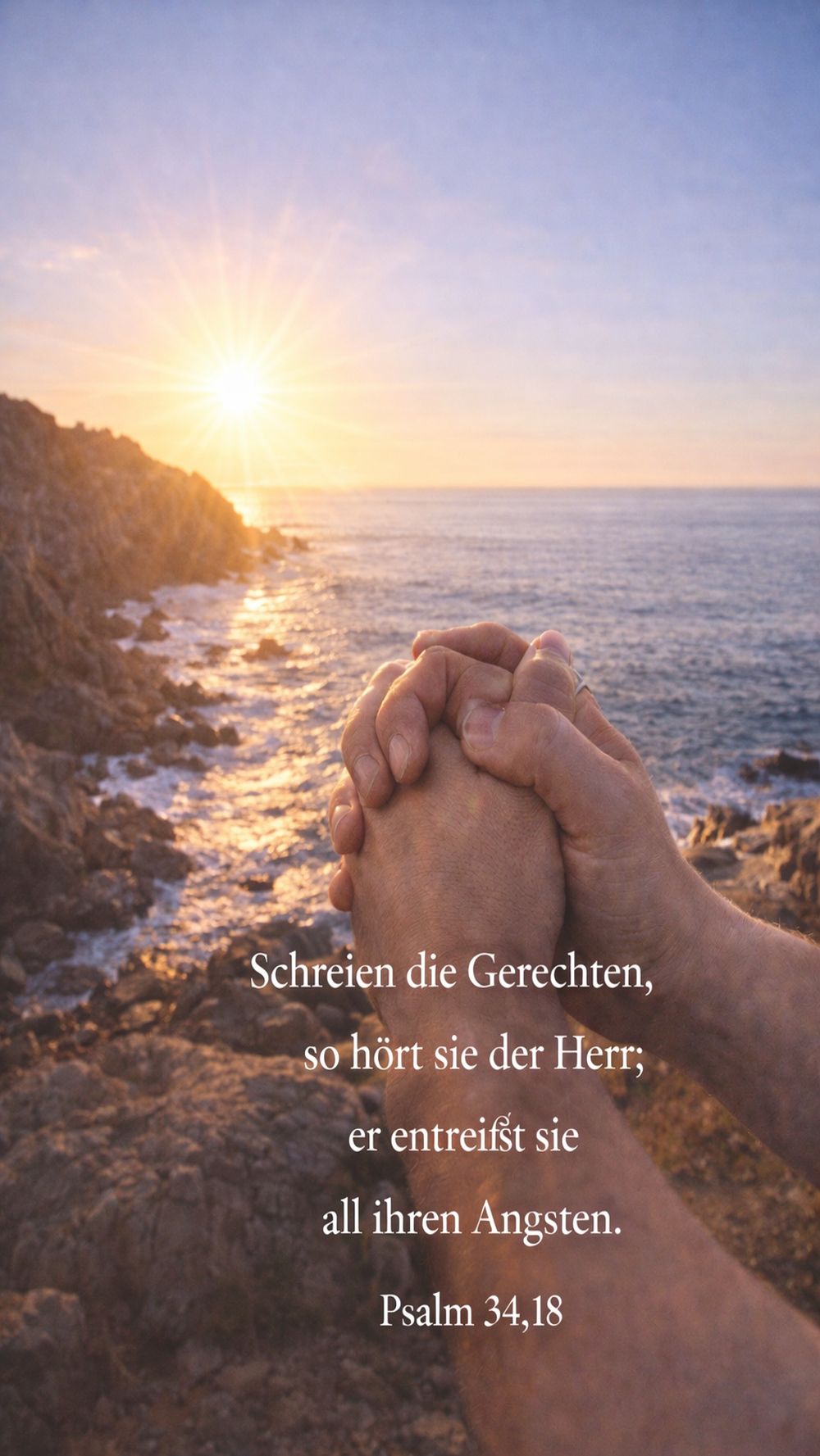 Psalm 34,18 — KI-generiertes Bild