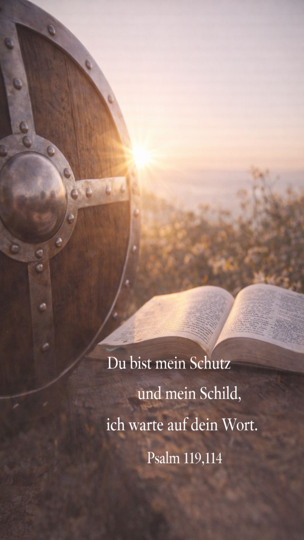 Psalm 119,114 — KI-generiertes Bild
