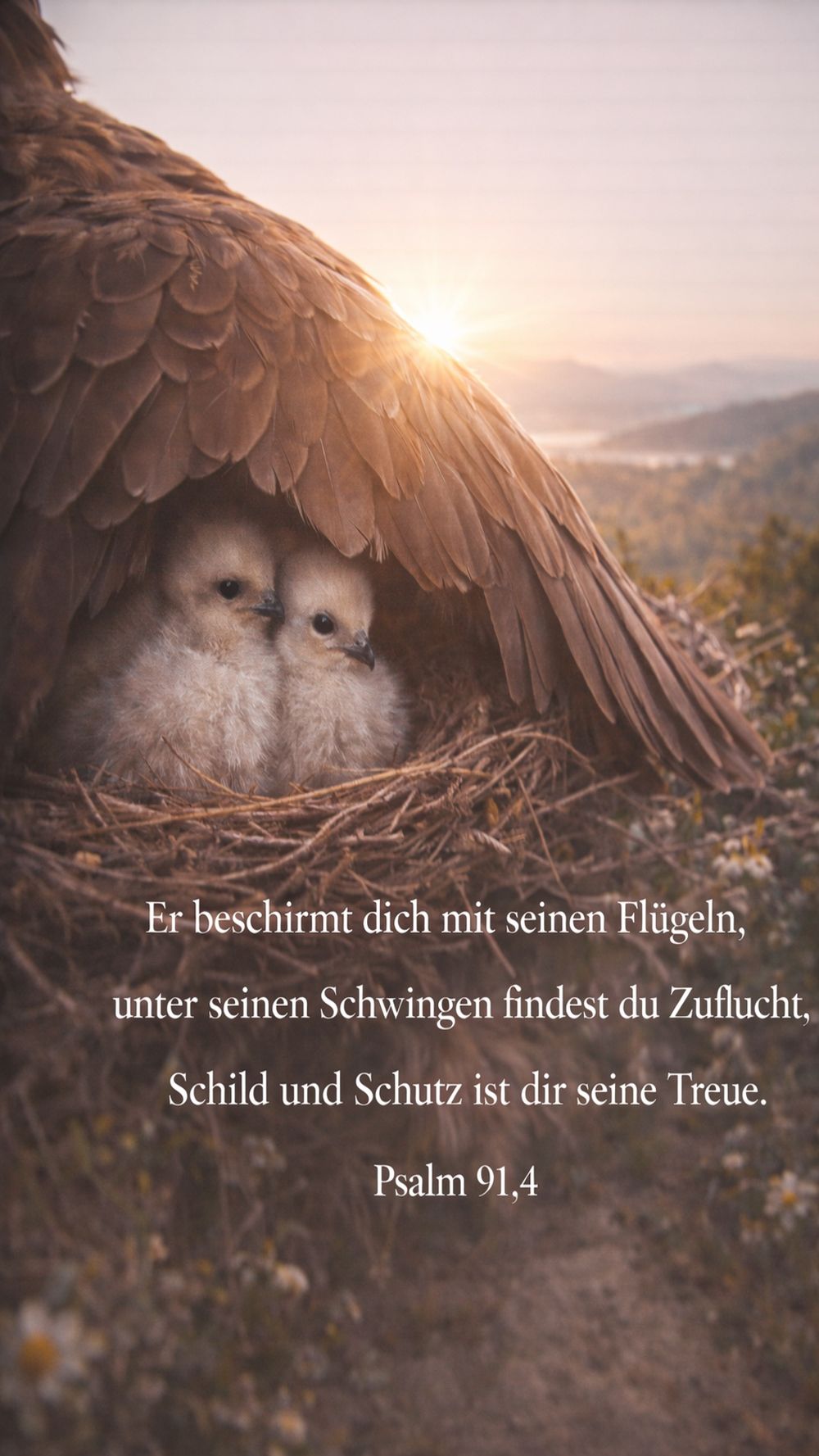 Psalm 91,4 — KI-generiertes Bild