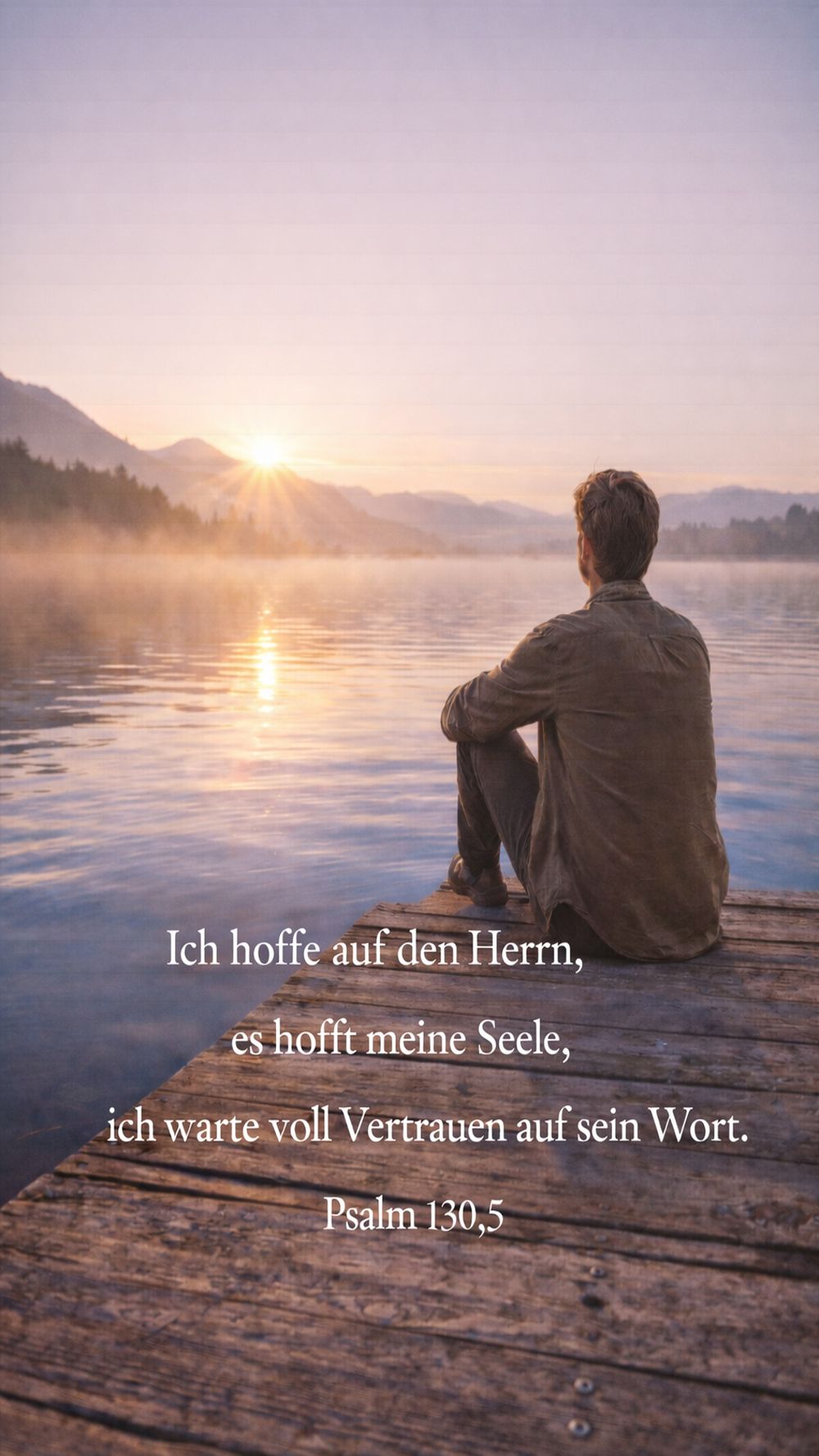 Psalm 130,5 — KI-generiertes Bild