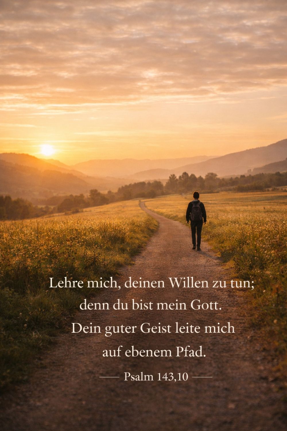 Psalm 143,10 — KI-generiertes Bild