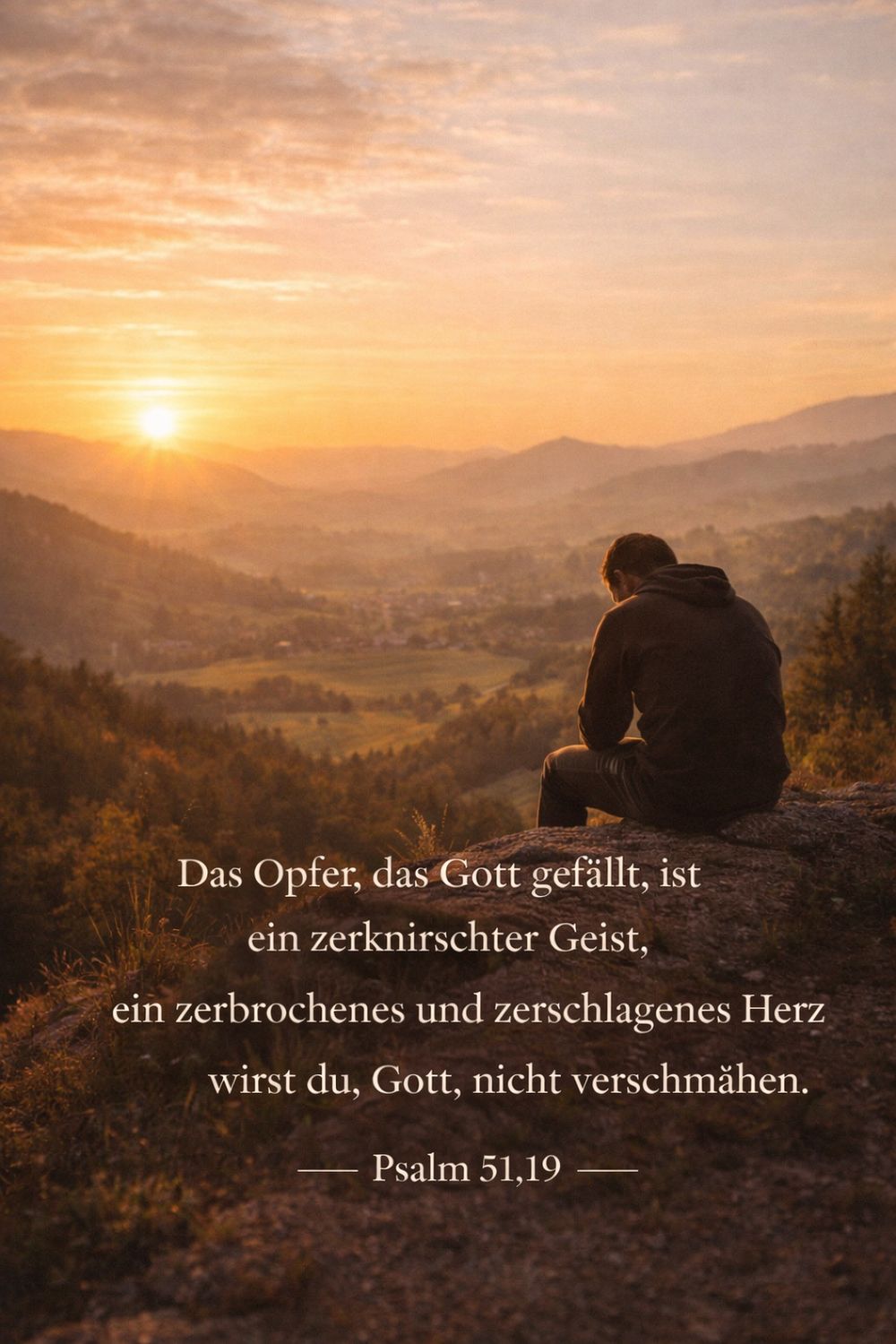 Psalm 51,19 — KI-generiertes Bild