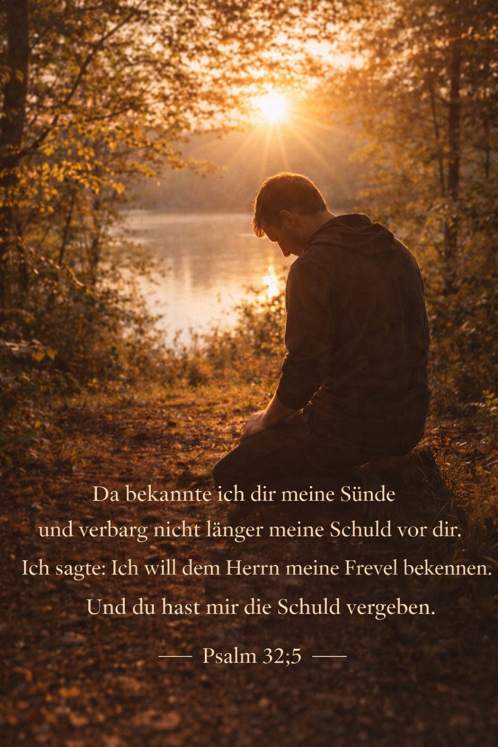 Psalm 32,5 — KI-generiertes Bild