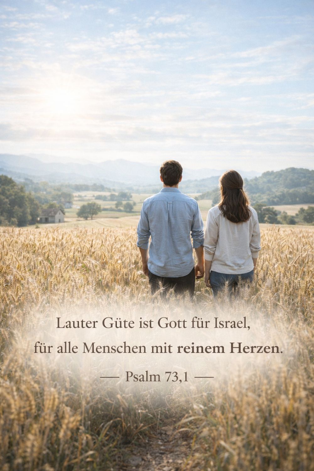 Psalm 73,1 — KI-generiertes Bild