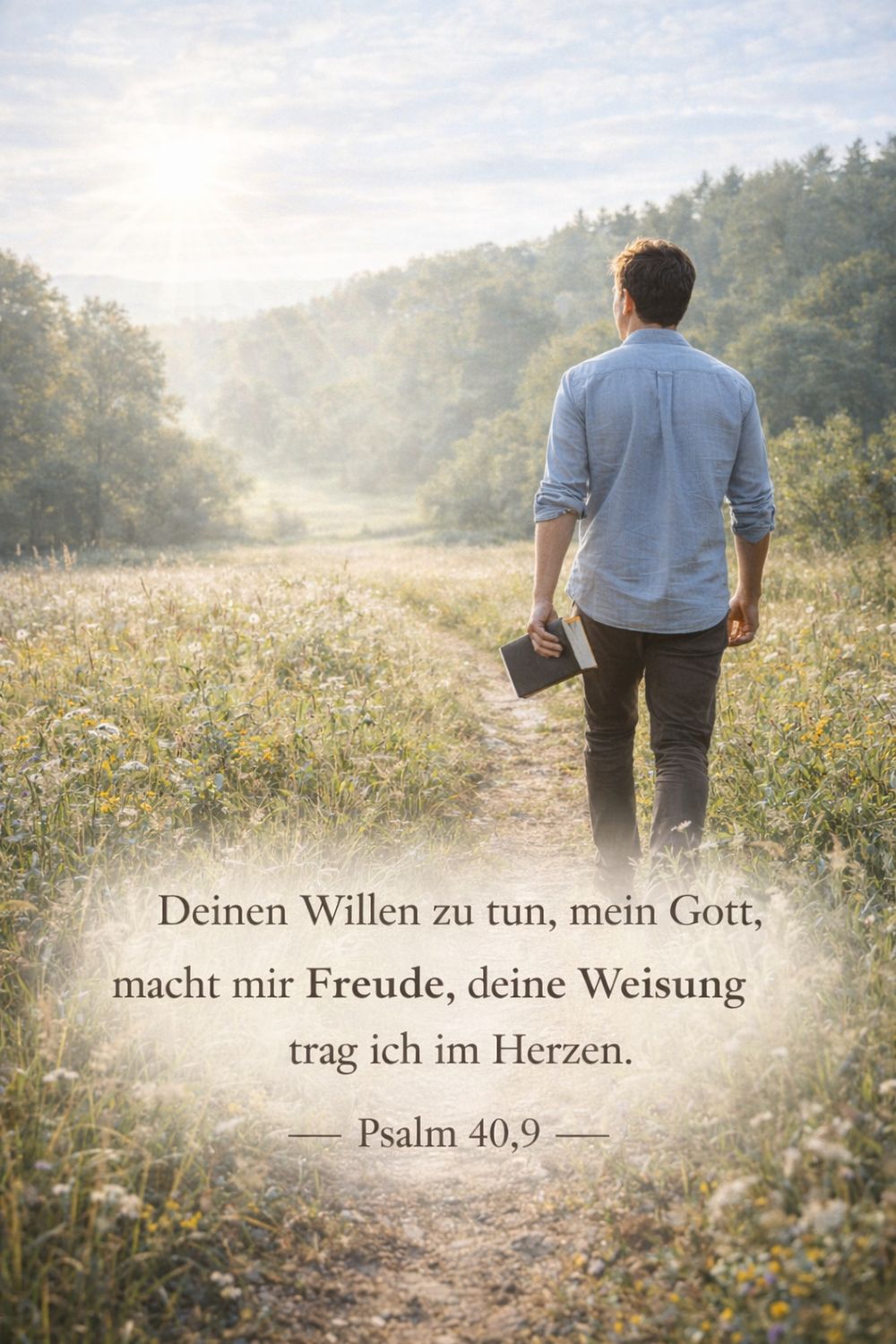 Psalm 40,9 — KI-generiertes Bild