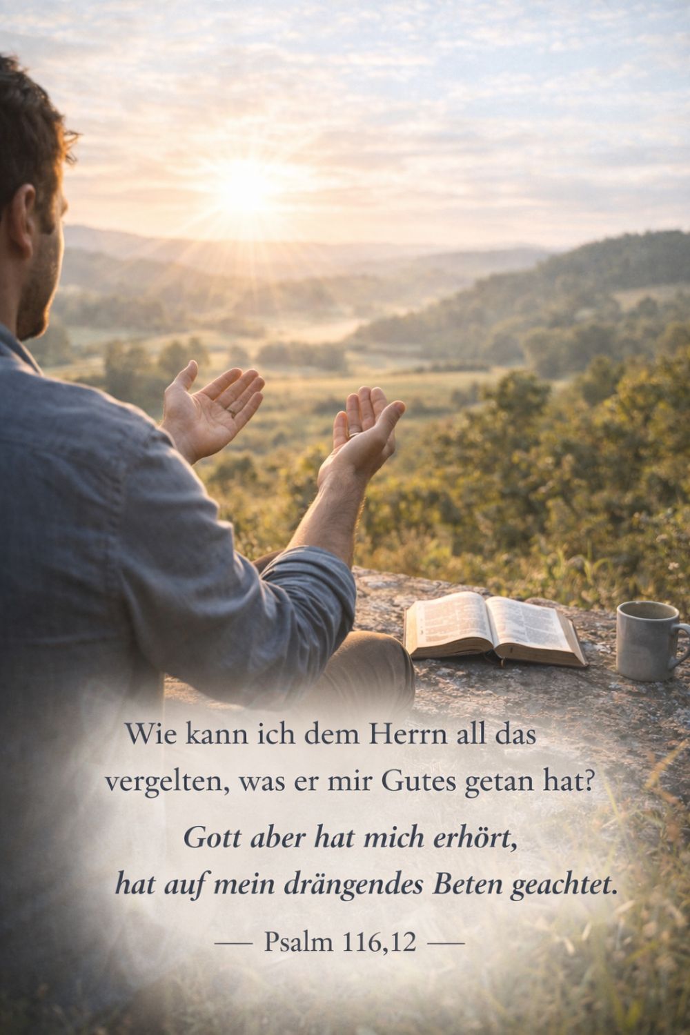 Psalm 116,12 — KI-generiertes Bild