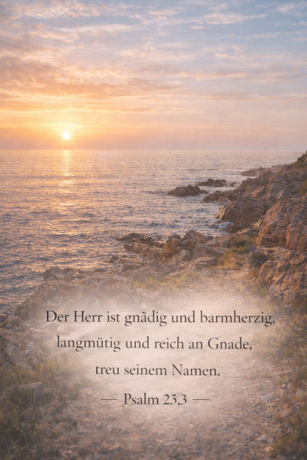 Psalm 145,8 — KI-generiertes Bild