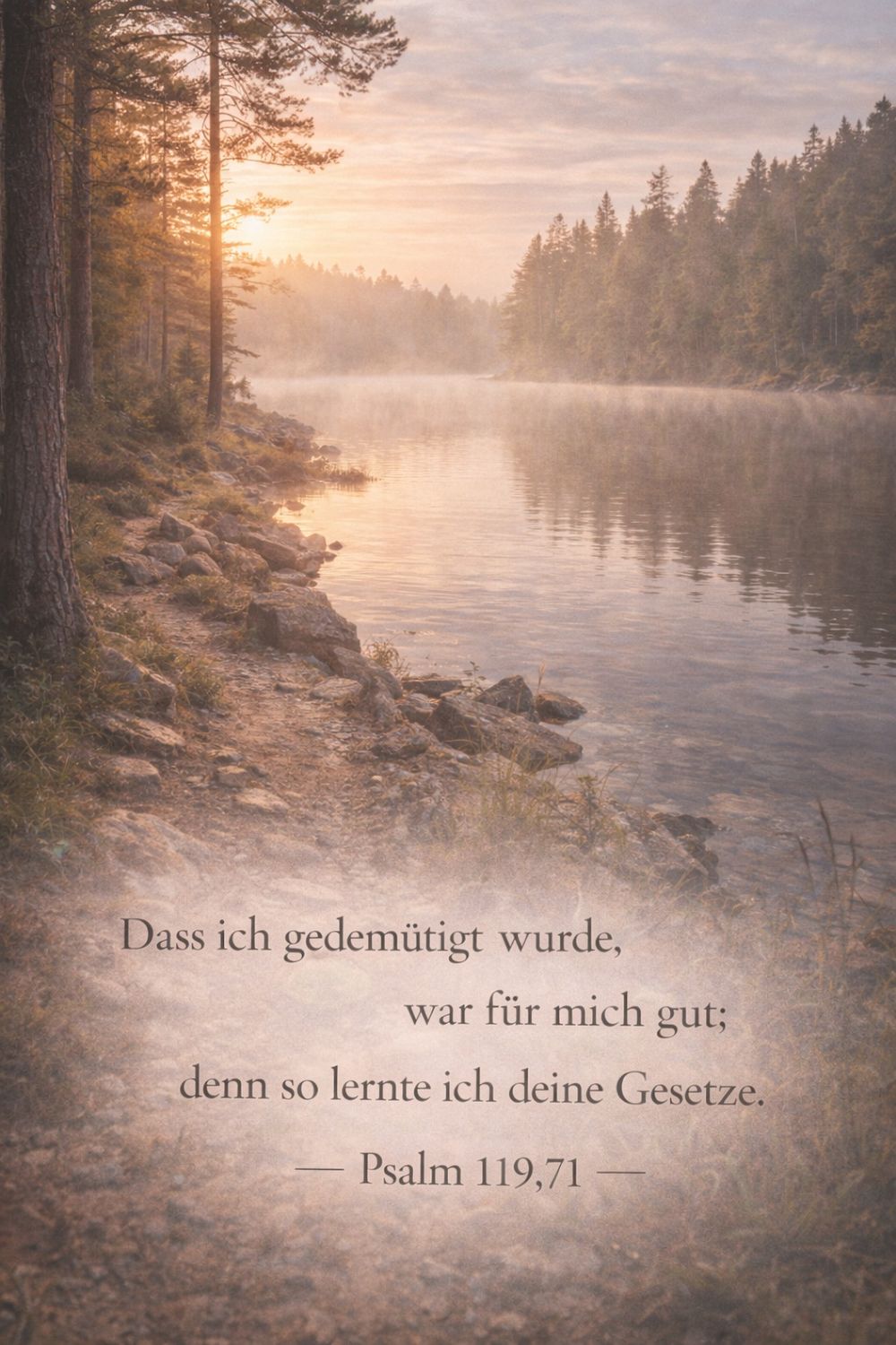 Psalm 119,71 — KI-generiertes Bild