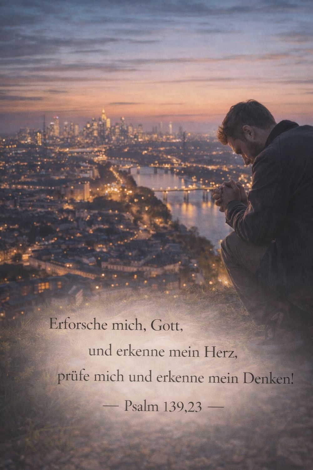 Psalm 139,23 — KI-generiertes Bild