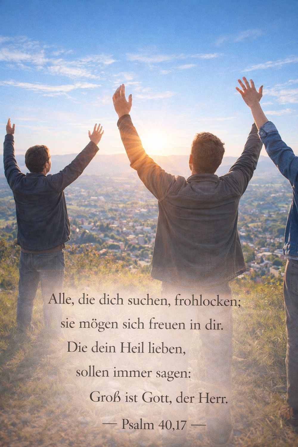 Psalm 40,17 — KI-generiertes Bild
