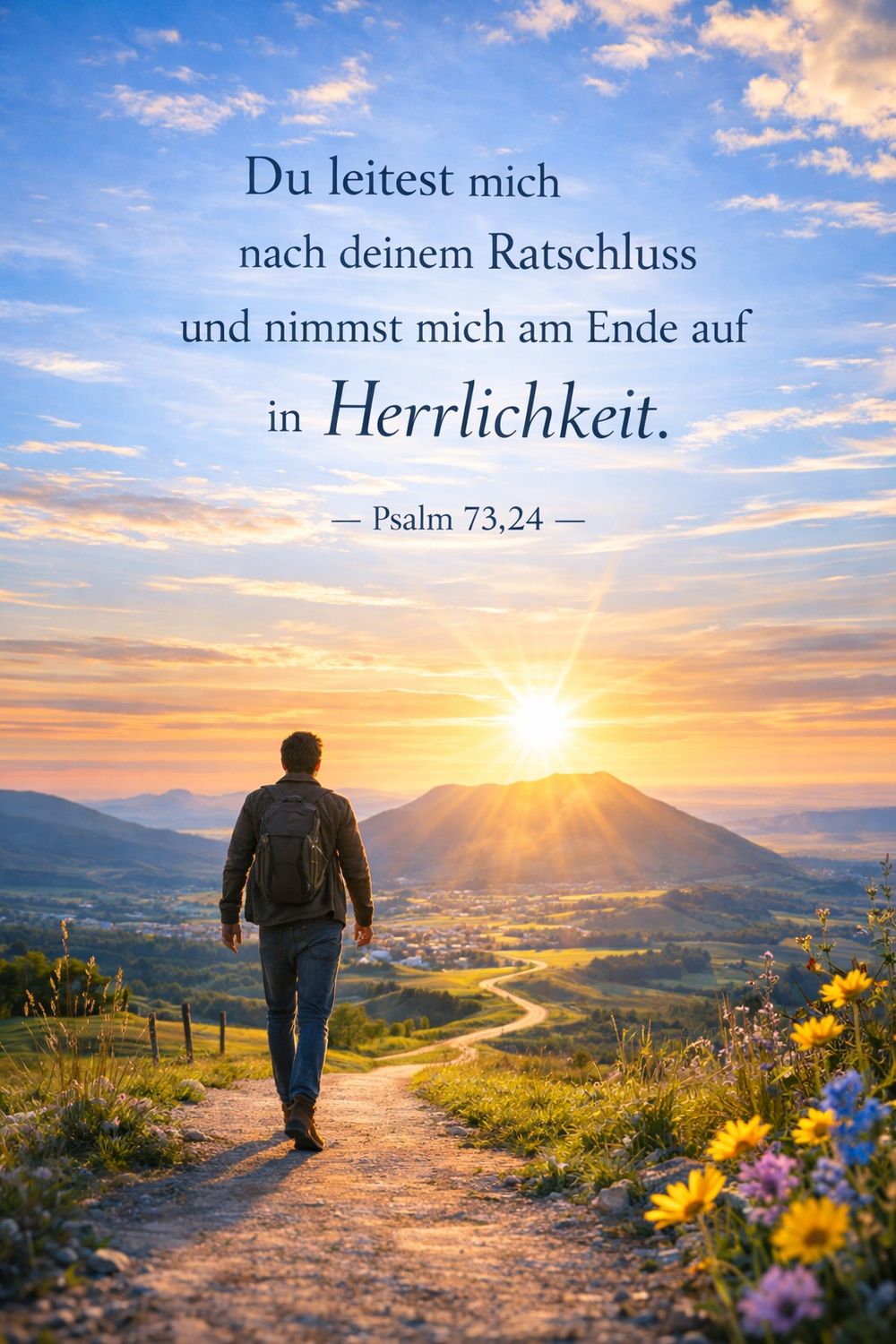 Psalm 73,24 — KI-generiertes Bild