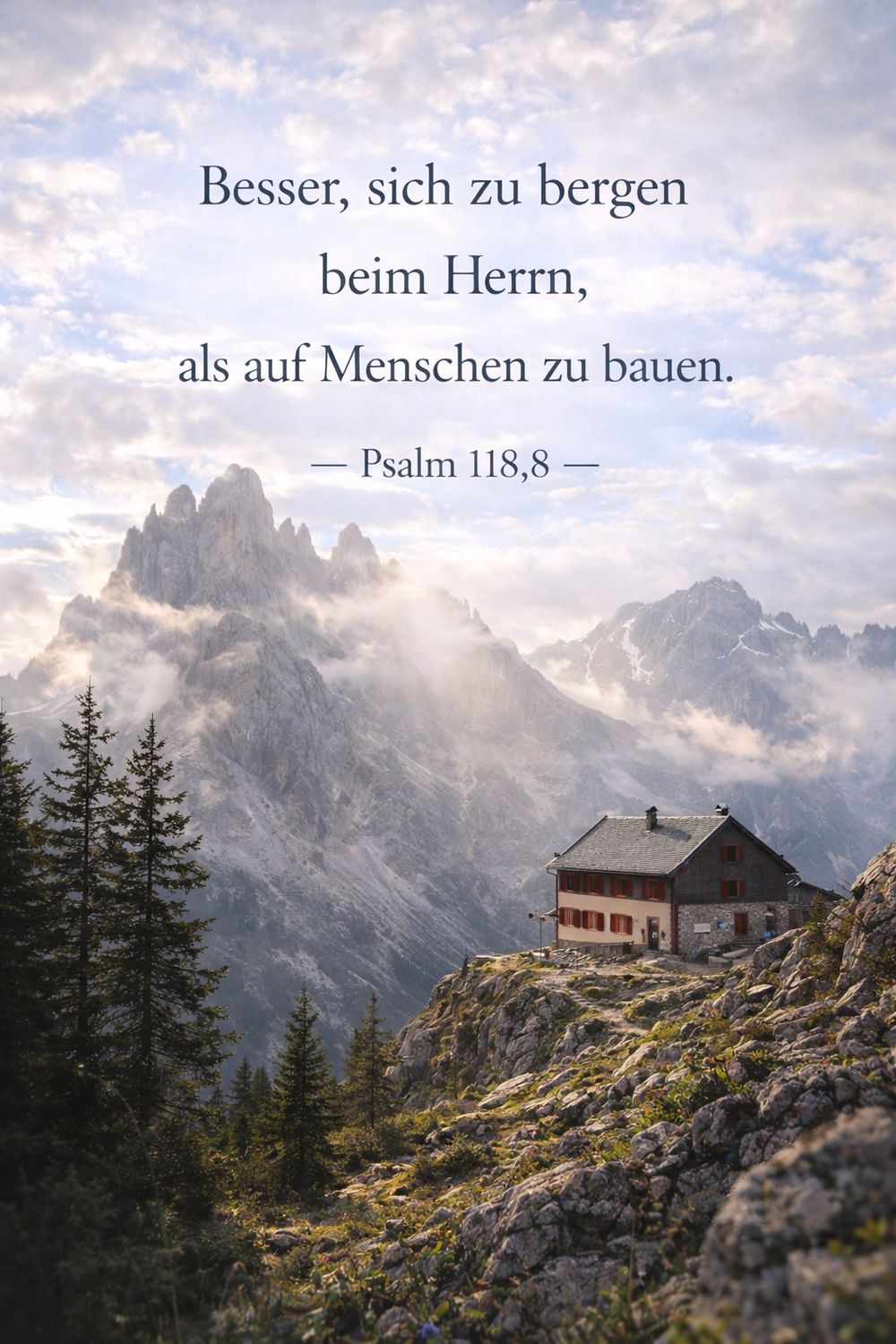Psalm 118,8 — KI-generiertes Bild