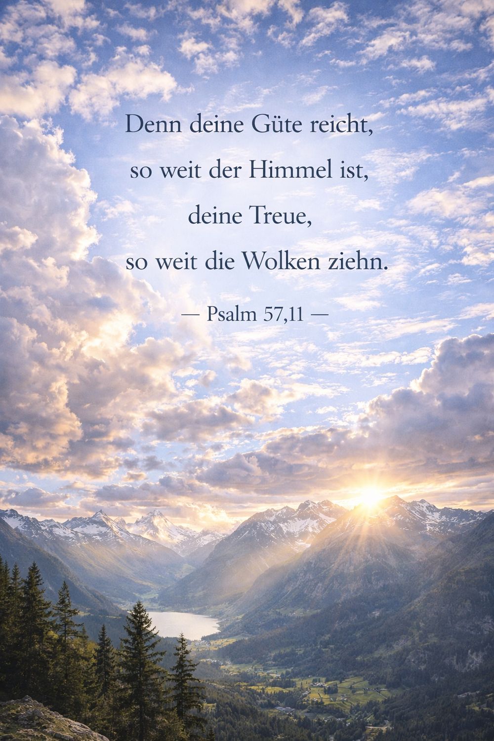 Psalm 57,11 — KI-generiertes Bild
