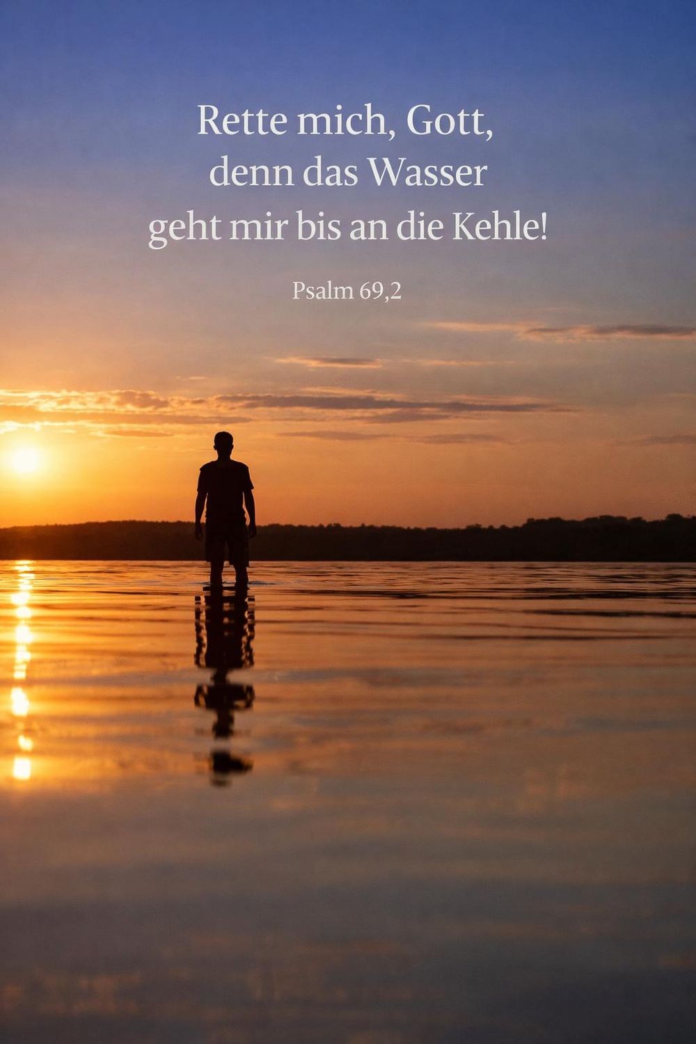 Psalm 69,2 — KI-generiertes Bild