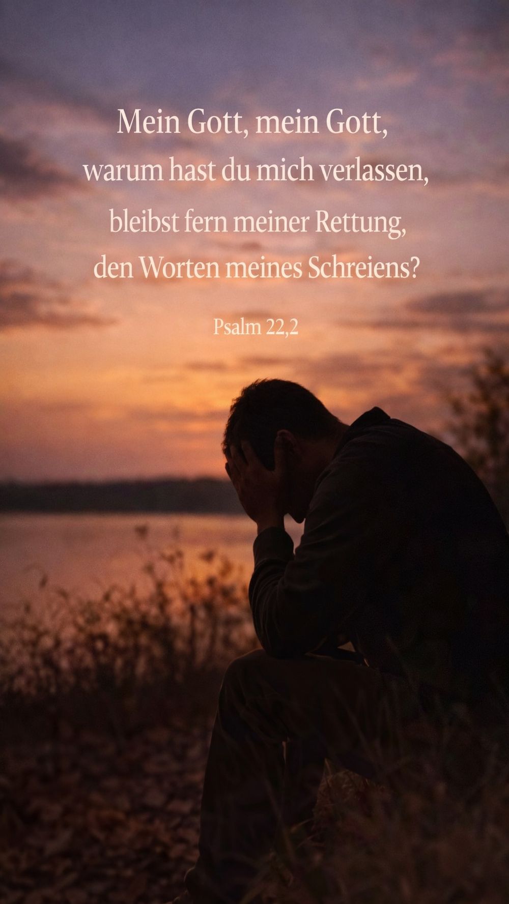 Psalm 22,2 — KI-generiertes Bild