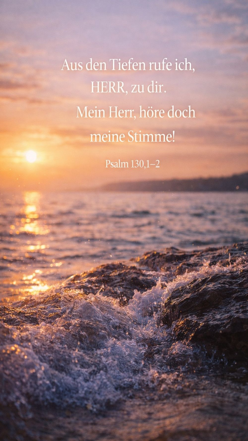 Psalm 130,1-2 — KI-generiertes Bild