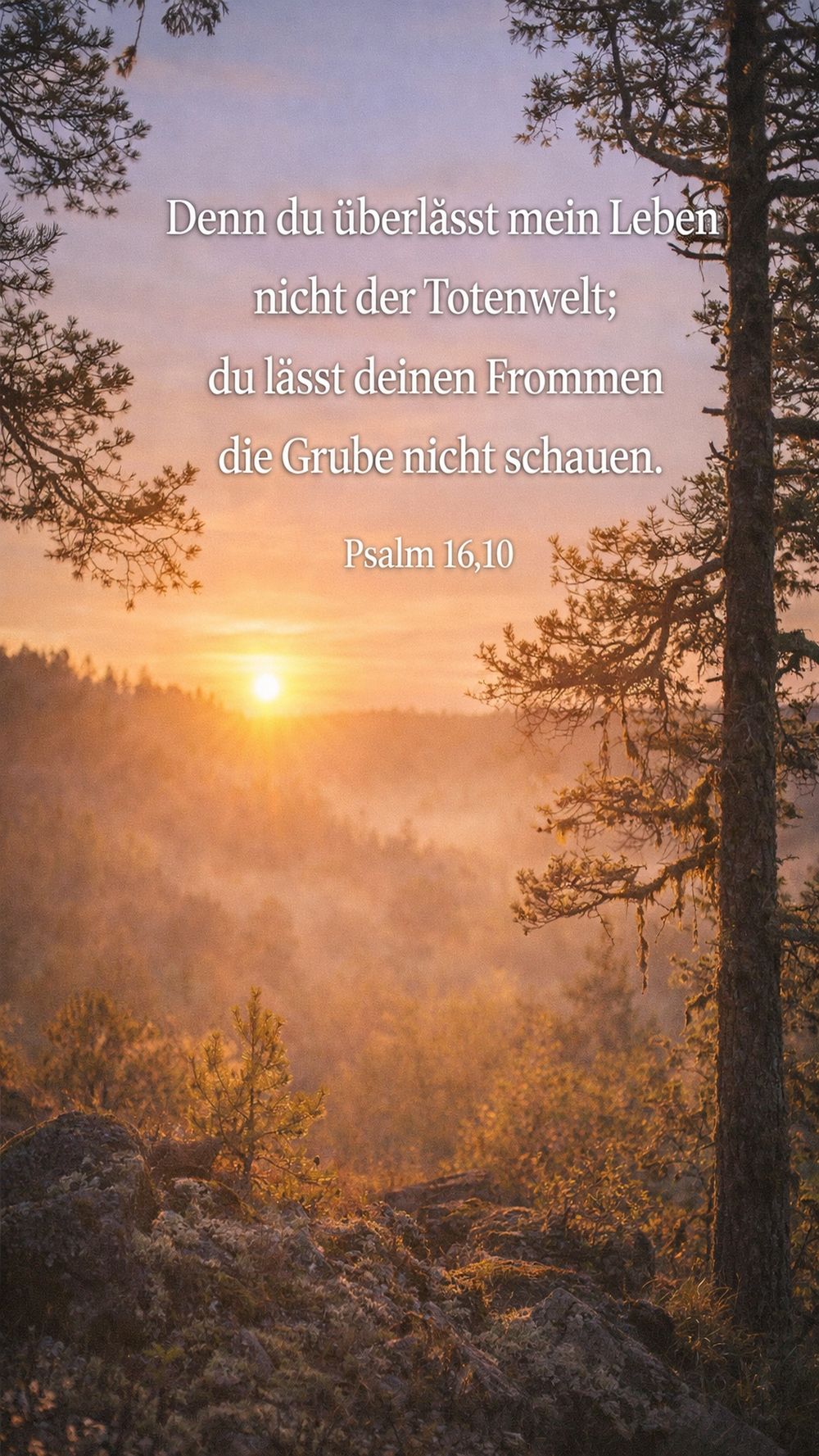 Psalm 16,10 — KI-generiertes Bild
