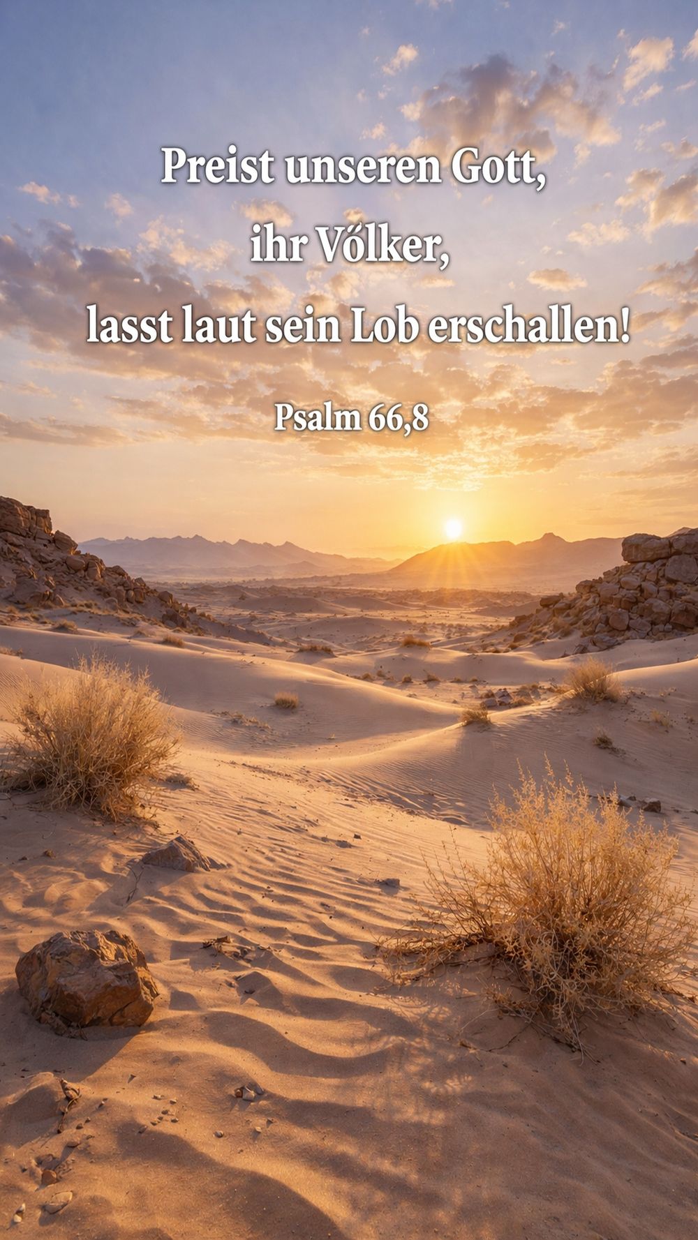 Psalm 66,8 — KI-generiertes Bild