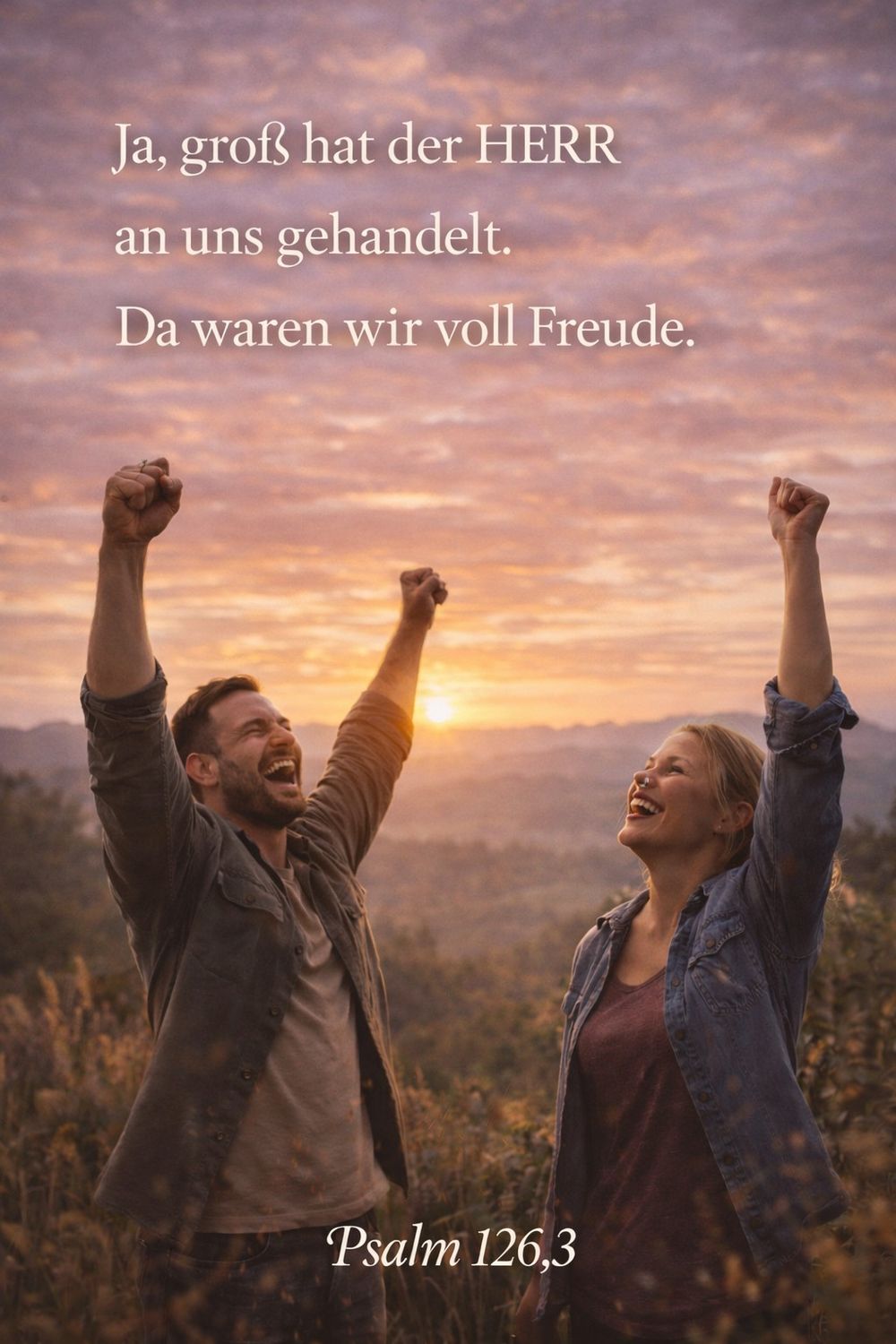 Psalm 126,3 — KI-generiertes Bild