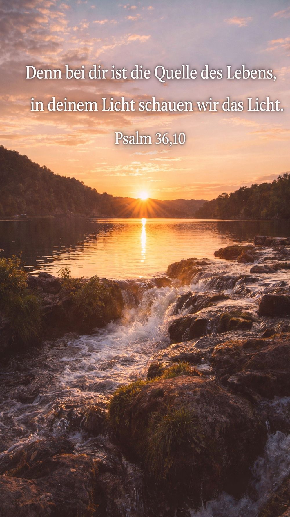 Psalm 36,10 — KI-generiertes Bild