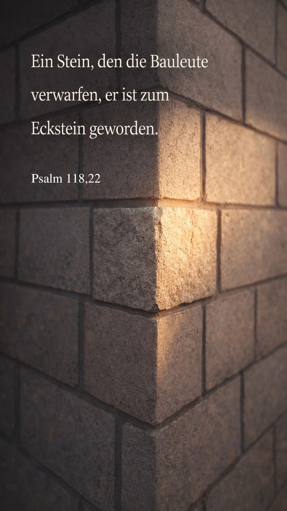 Psalm 118,22 — KI-generiertes Bild