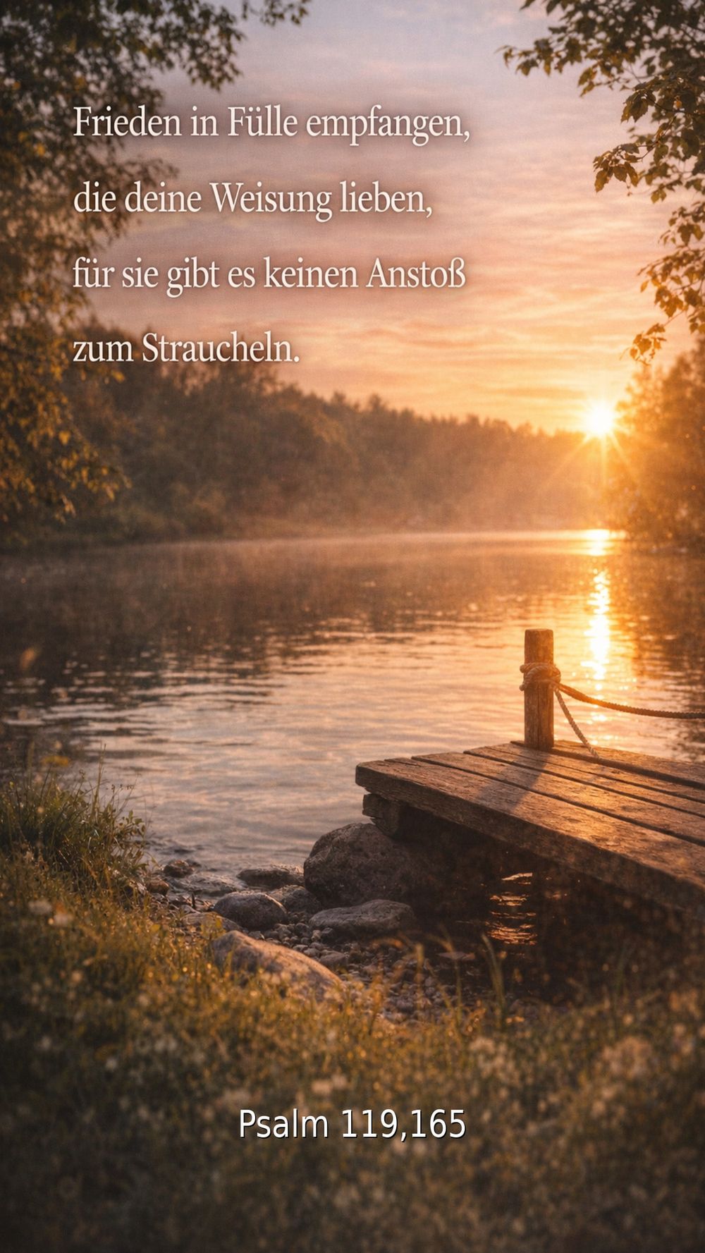 Psalm 119,165 — KI-generiertes Bild