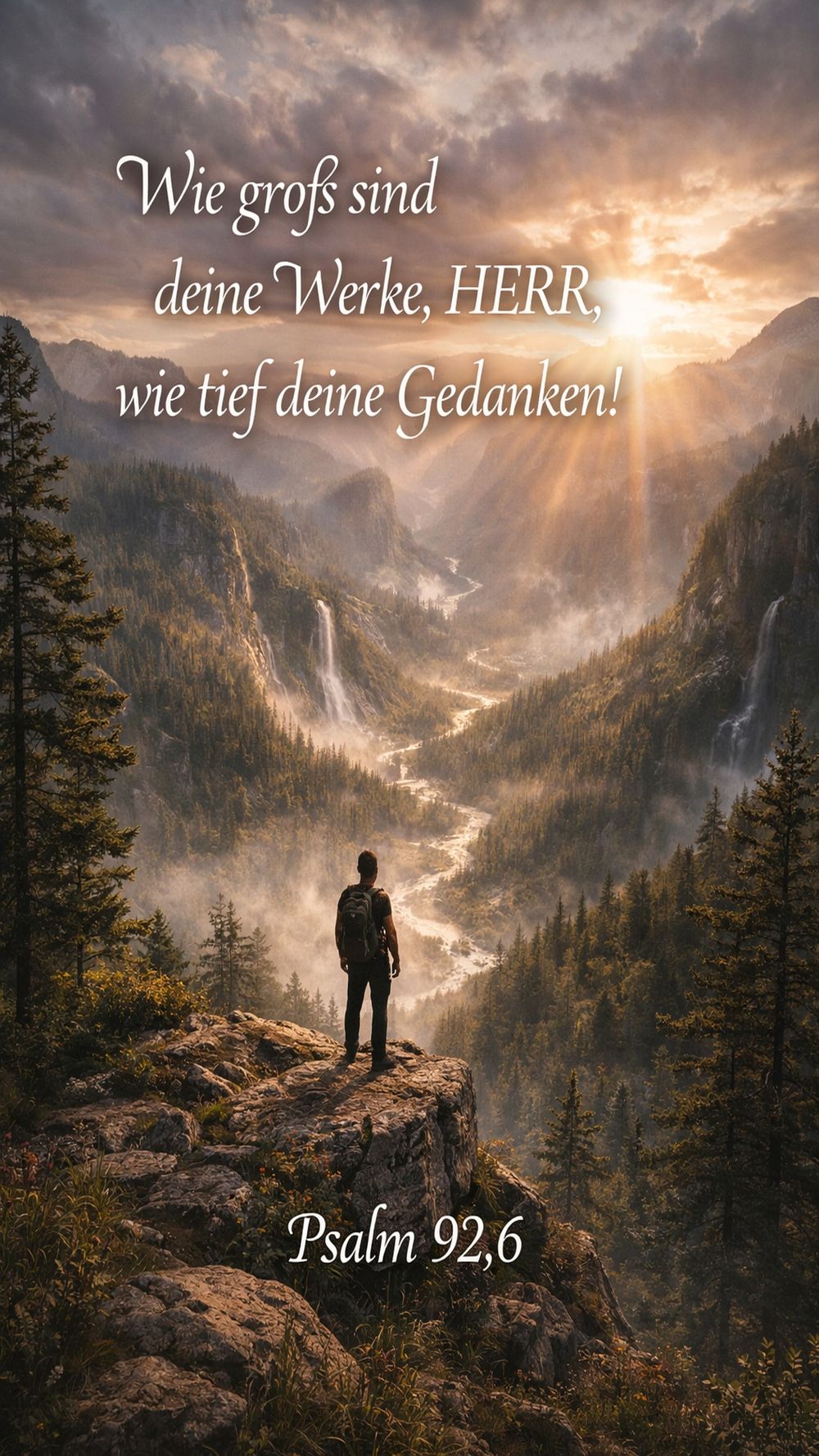 Psalm 92,6 — KI-generiertes Bild