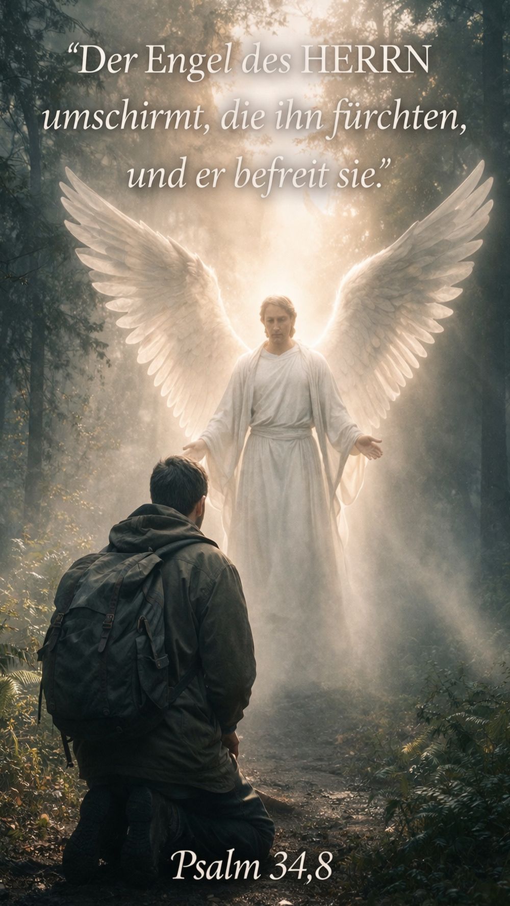 Psalm 34,8 — KI-generiertes Bild