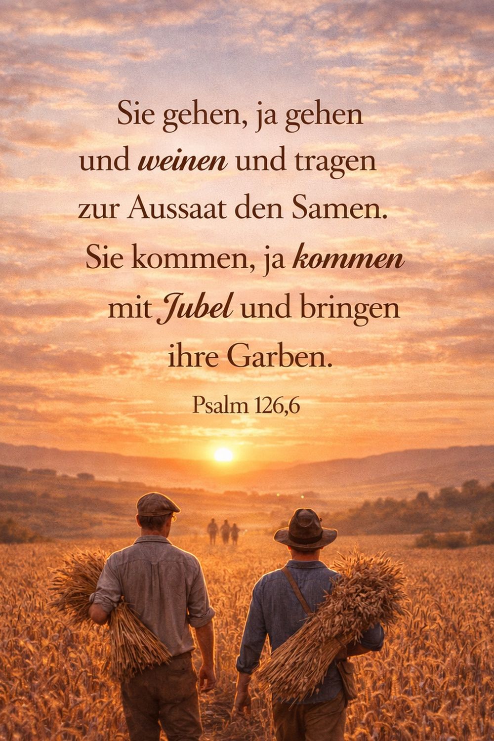 Psalm 126,6 — KI-generiertes Bild