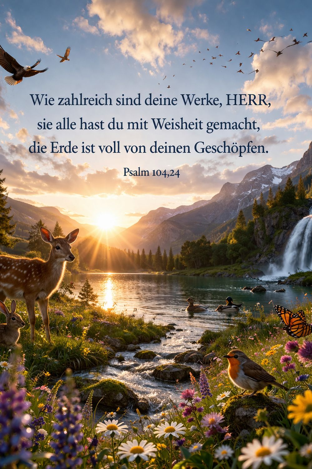 Psalm 104,24 — KI-generiertes Bild