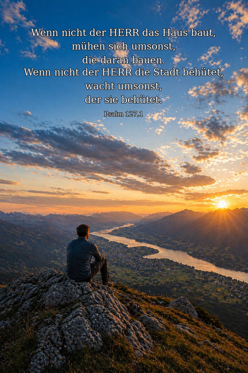 Psalm 127,1 — KI-generiertes Bild