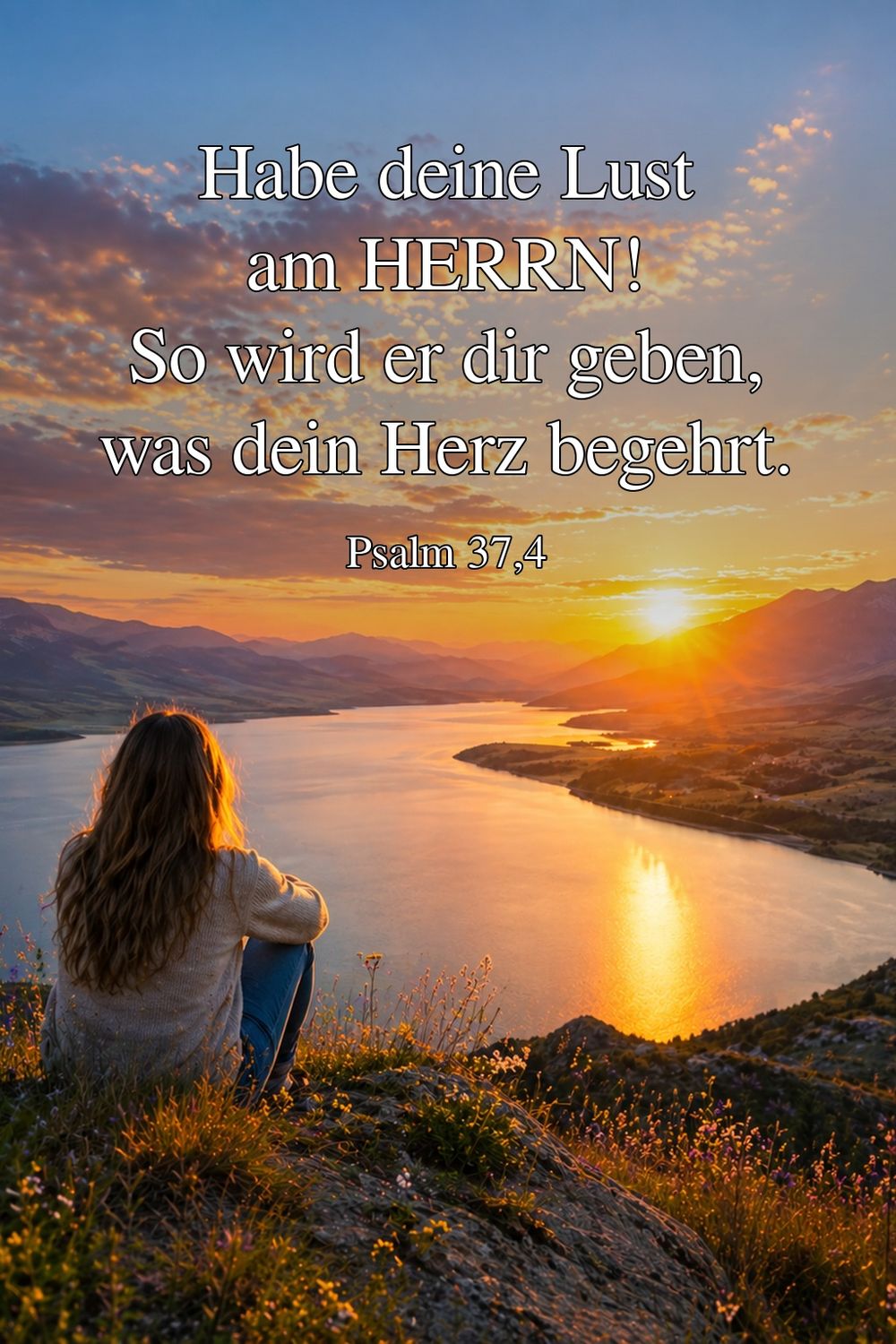 Psalm 37,4 — KI-generiertes Bild