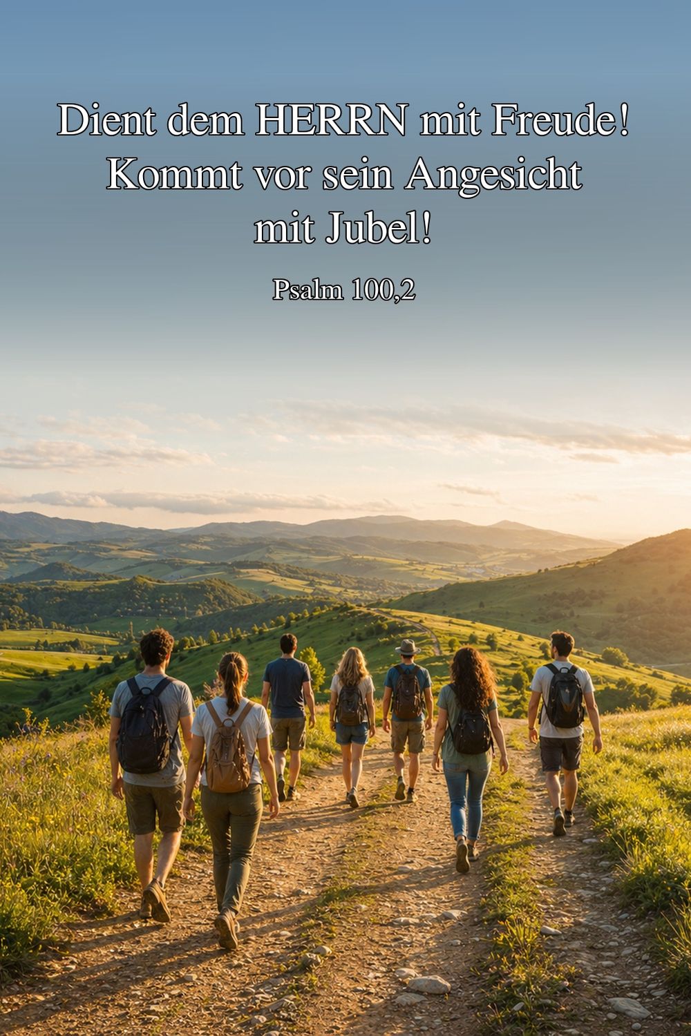 Psalm 100,2 — KI-generiertes Bild