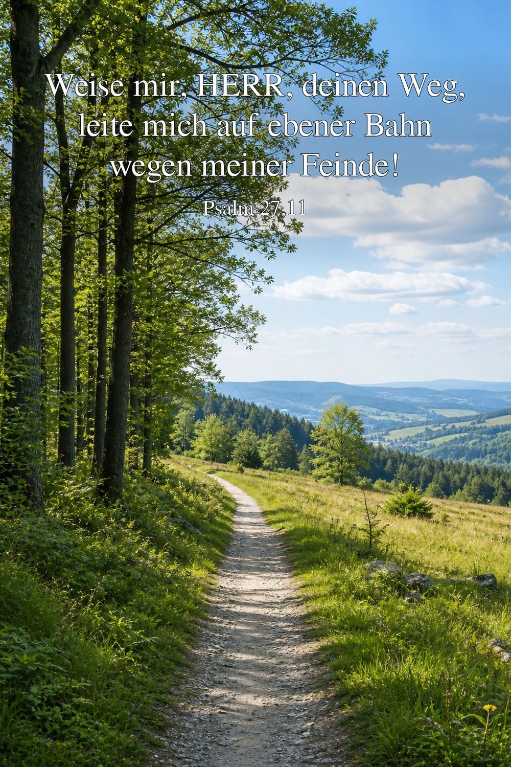 Psalm 27,11 — KI-generiertes Bild