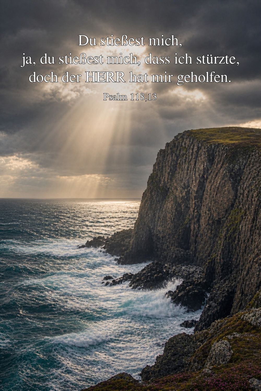 Psalm 118,13 — KI-generiertes Bild